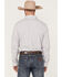 Image #4 - RANK 45® Men's Fishing Small Plaid Print Long Sleeve Button-Down Western Shirt , White, hi-res