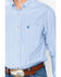 Ariat Men's Dayne Mini Striped Long Sleeve Western Shirt , Blue, hi-res