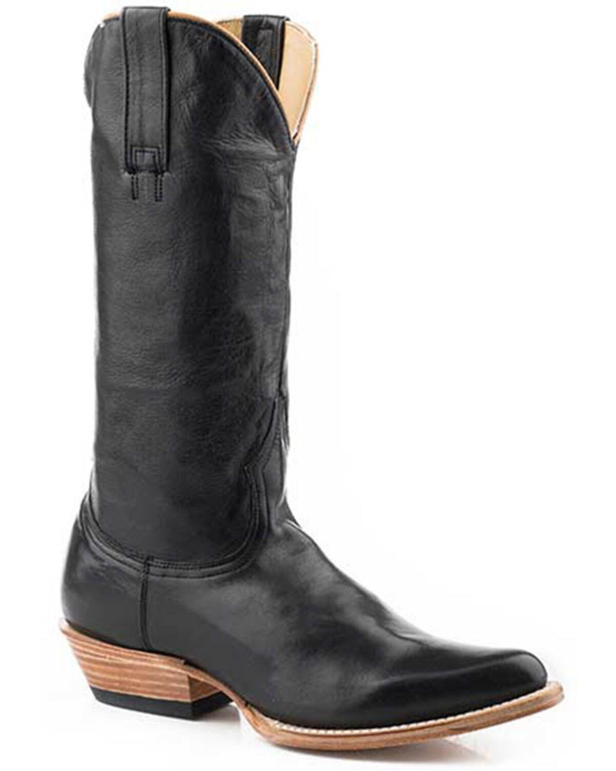 Image #1 - Stetson Women's Darby Tall Western Boots - Round Toe, Black, hi-res