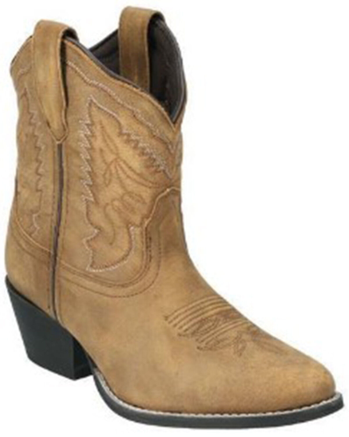 Image #1 - Smoky Mountain Women's Daisy Distressed Western Boots - Round Toe, Brown, hi-res