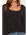 Image #3 - Originality Women's Boot Barn Exclusive Emma Double Layer Peplum Top, Charcoal, hi-res