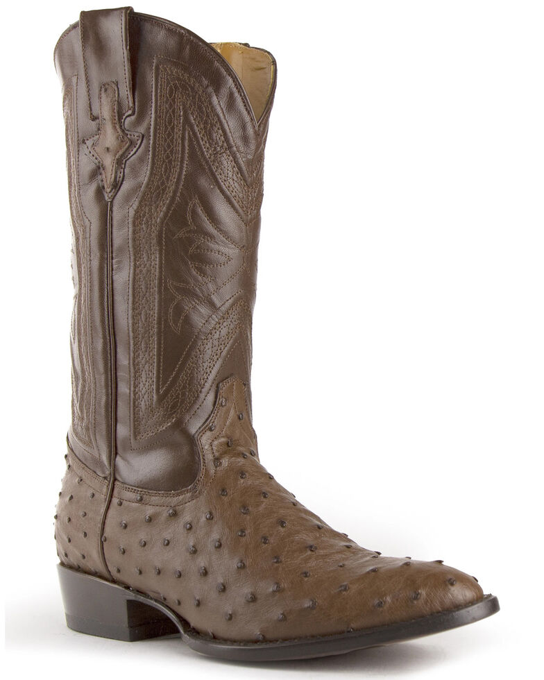 Ferrini Men's Brown Colt Western Boots - Round Toe, Dark Brown, hi-res