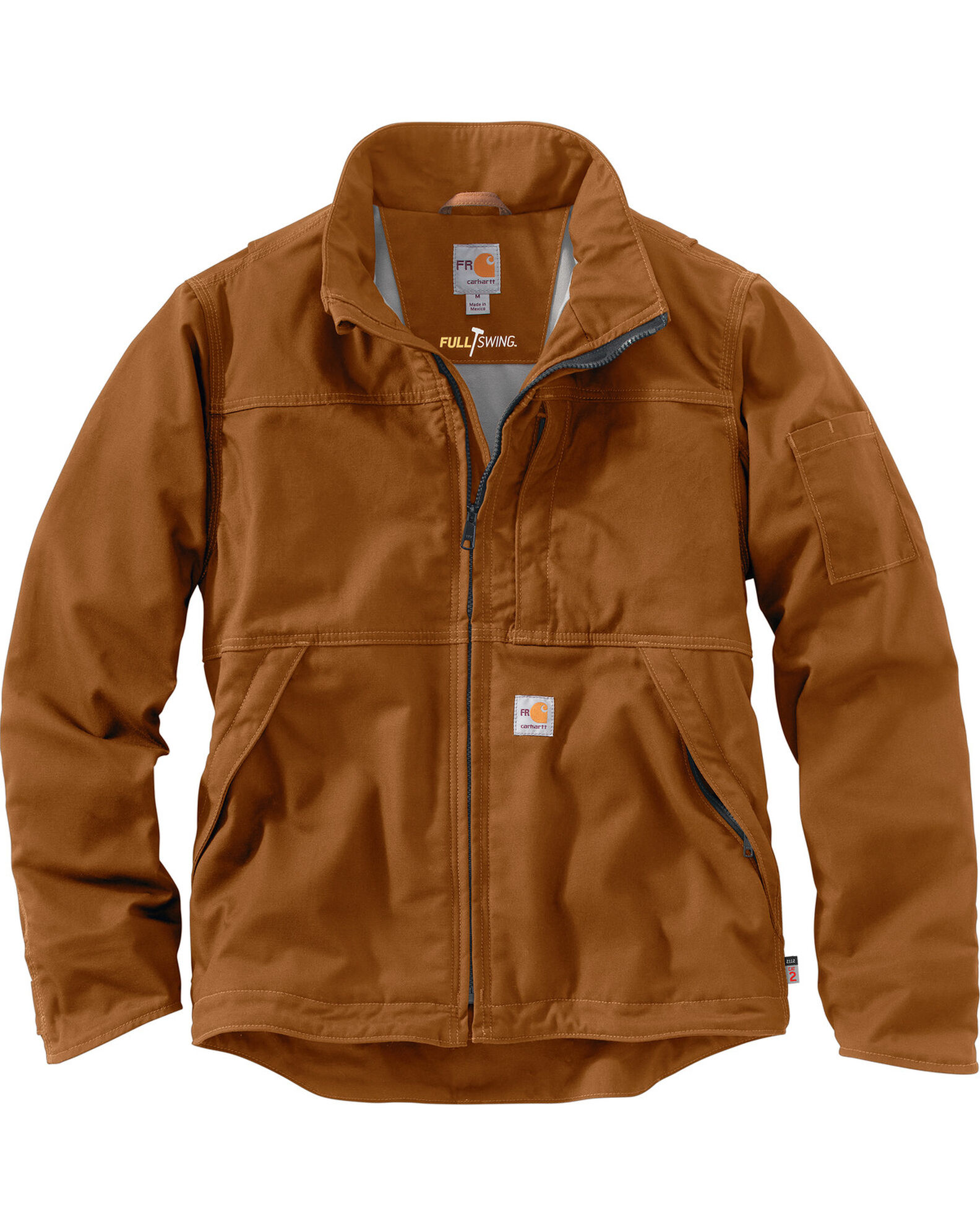 Image #1 - Carhartt Men's FR Full Swing Quick Duck Jacket, Pecan, hi-res