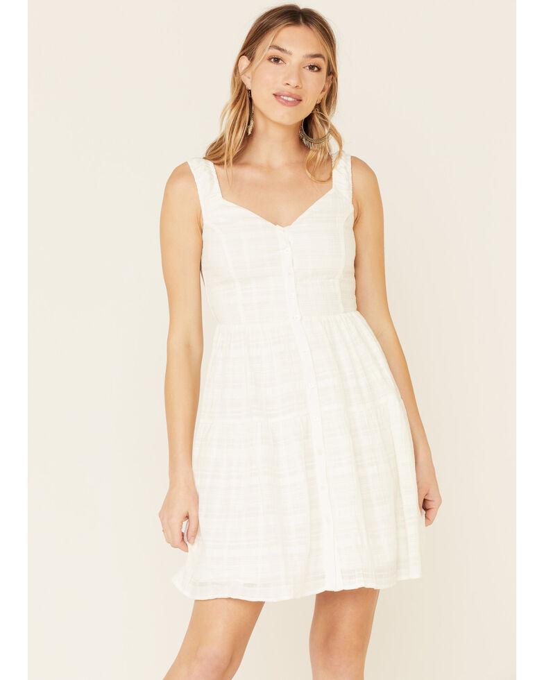 Idyllwind Women's No Joke Corset Dress, White, hi-res