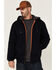 Image #1 - Hawx Men's Navy Sherpa Lined Zip-Front Hooded Work Jacket, , hi-res