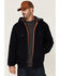 Image #1 - Hawx Men's Navy Sherpa Lined Zip-Front Hooded Work Jacket , Navy, hi-res