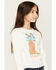Image #2 - Wrangler Girls' Floral Boot Long Sleeve Graphic Tee, White, hi-res