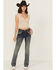Image #3 - Grace in LA Women's Light Wash Cowhide Pockets Mid Rise Stretch Denim Jeans, Light Wash, hi-res