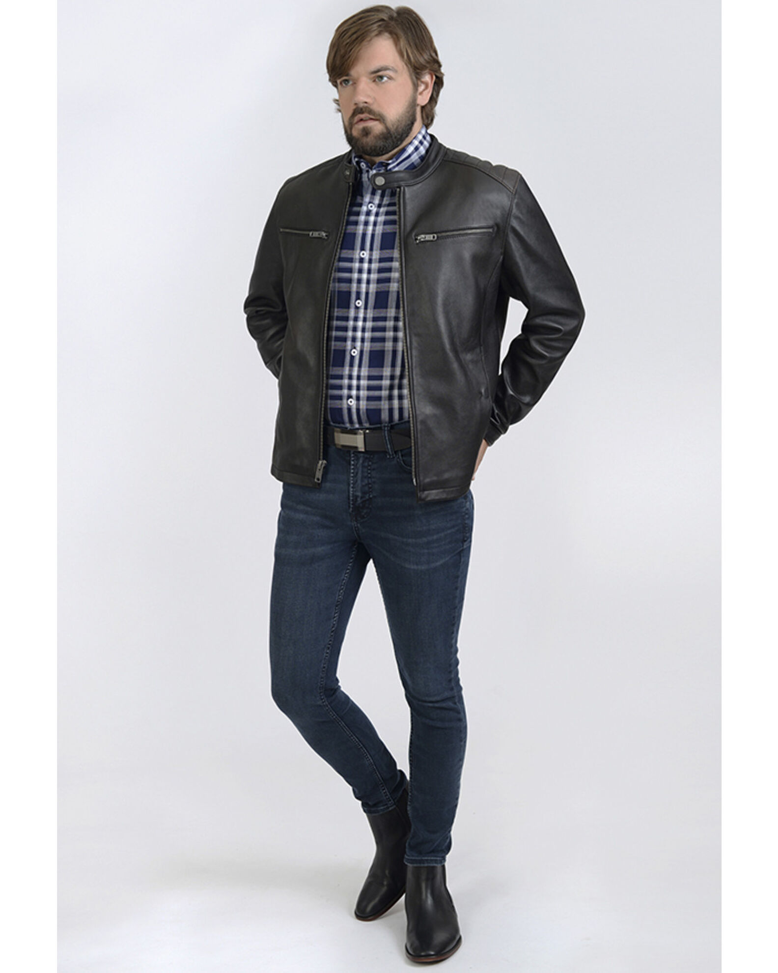 Frye Men s Racer Zip Up Leather Jacket Country Outfitter