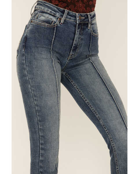 Image #2 - Idyllwind Women's Belmont Medium Wash High Risin' Seamed Front Sanding Bootcut Jeans, Medium Wash, hi-res