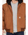 Image #3 - Carhartt Men's Flannel Lined Loose Fit Firm Duck Active Jacket - Tall, Brown, hi-res