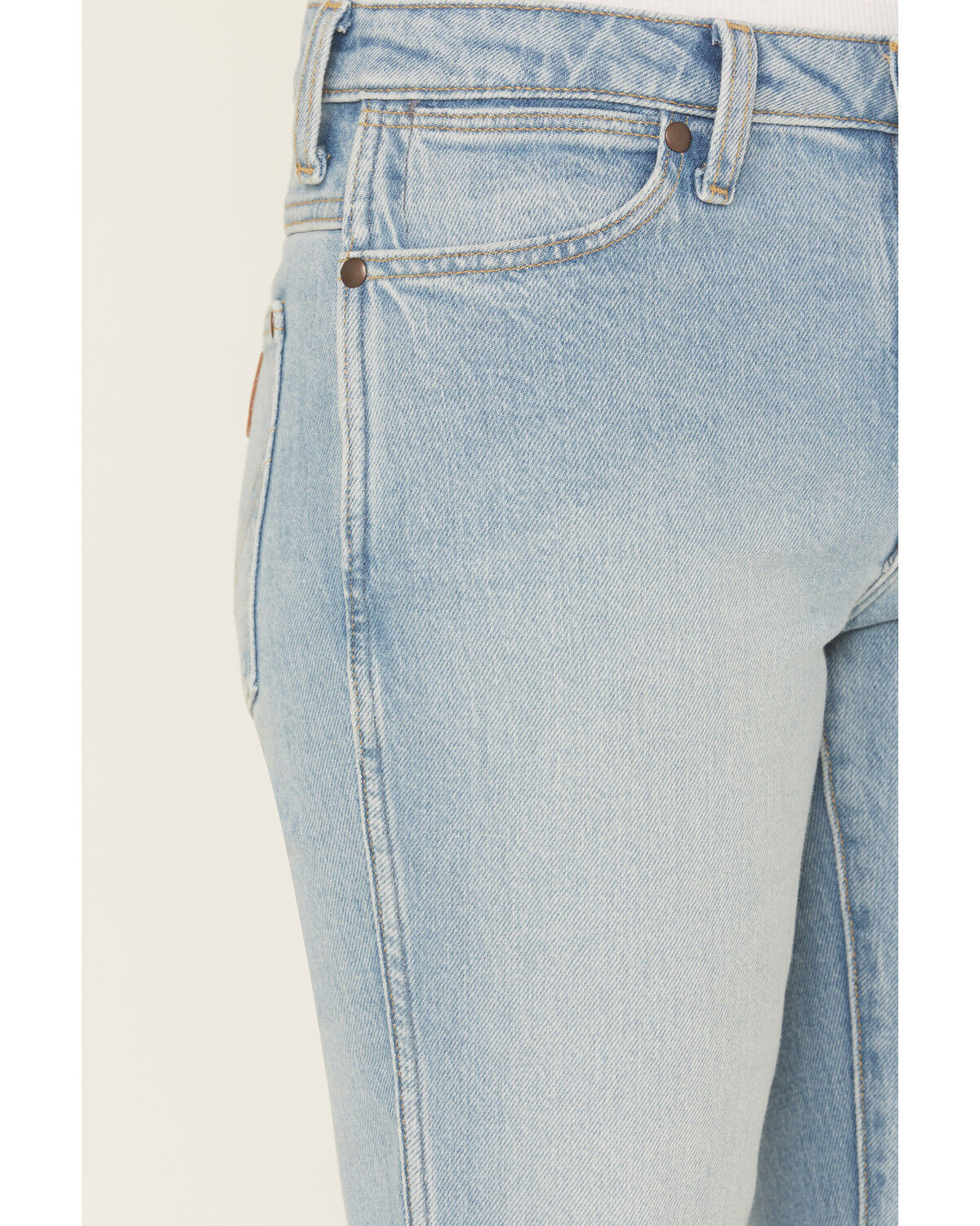 Image #2 - Wrangler Women's Golden Days Medium Wash Mid Rise Heritage Bootcut Stretch Denim Jeans, Medium Wash, hi-res