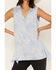 Image #3 - Panhandle Women's Handkerchief Sleeveless Shirt, Light Blue, hi-res
