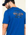 Image #5 - Hawx Men's Fist Graphic Short Sleeve Work T-Shirt, Indigo, hi-res