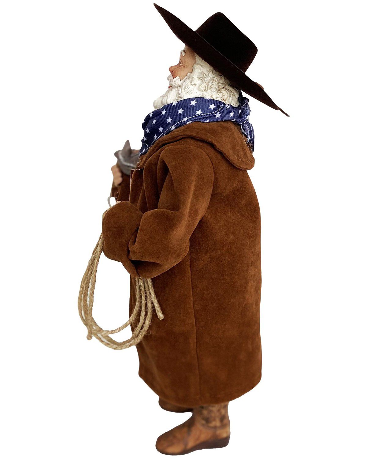 Image #2 - Santa's Workshop 12" Duster Claus Figurine, Brown, hi-res