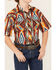 Image #3 - Rock & Roll Denim Boys' Southwestern Print Short Sleeve Snap Stretch Western Shirt, Red, hi-res