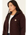 Image #2 - Carhartt Women's Loose Fit Washed Duck Sherpa Lined Jacket, Purple, hi-res