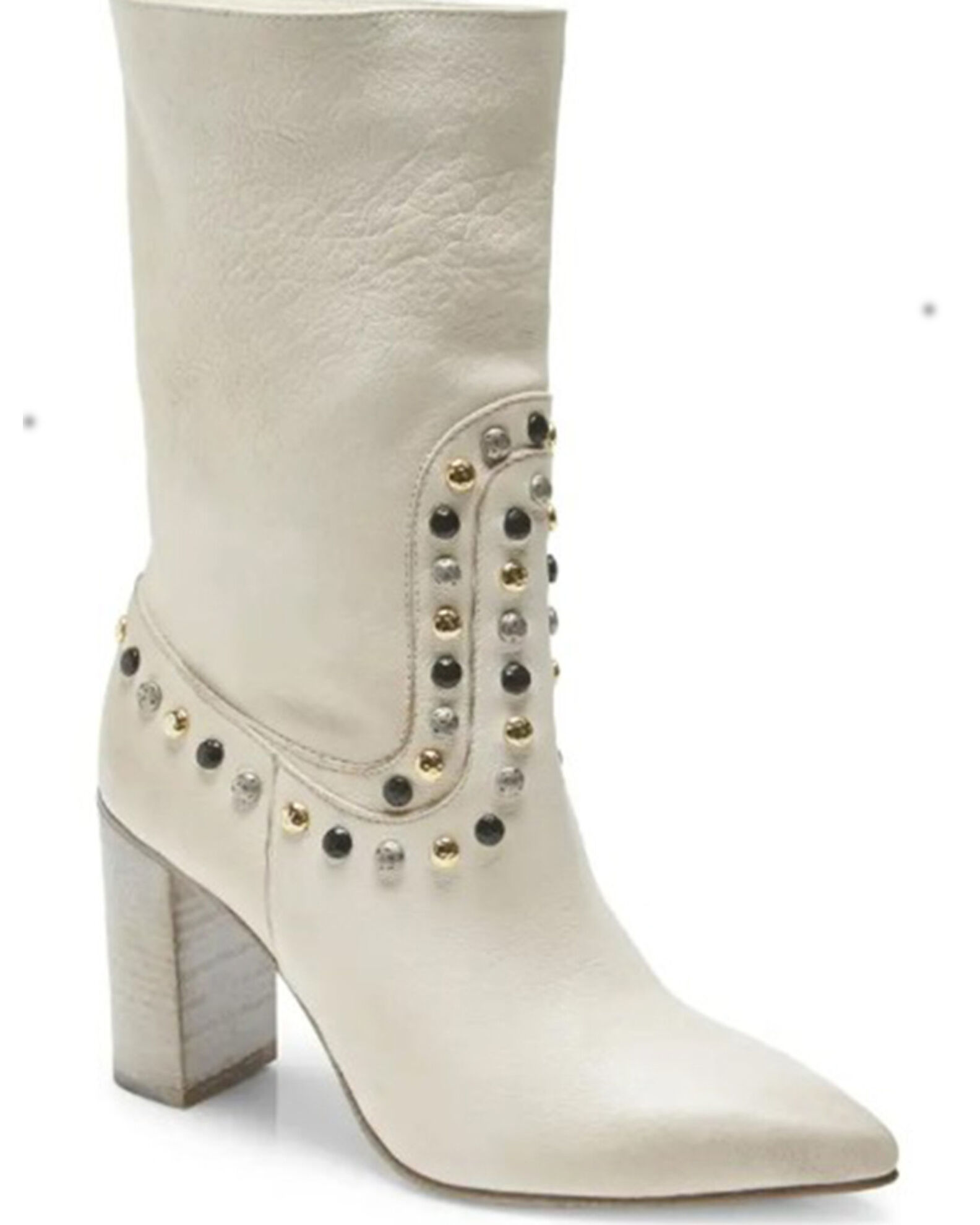 Free People Women s Dakota Heel Studded Western Boots Pointed