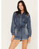 Image #1 - Cleo + Wolf Women's Denim Romper, Blue, hi-res