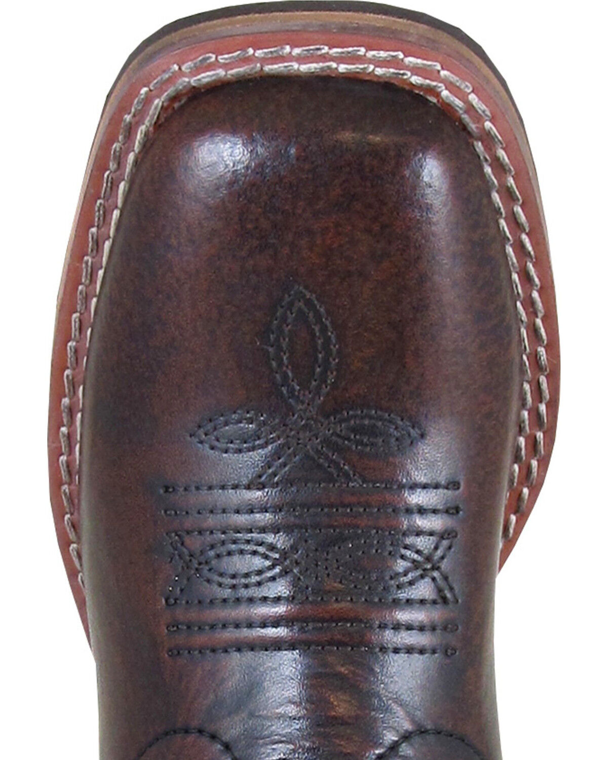 Image #2 - Smoky Mountain Boys' Chocolate Landry Pull On Boots - Square Toe, Chocolate, hi-res