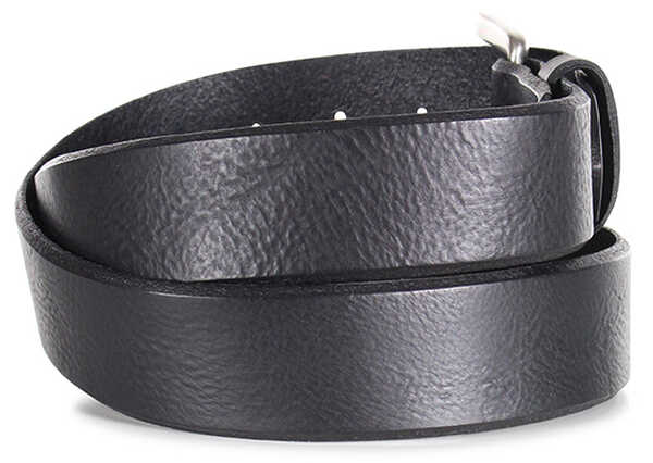 Image #3 - American Worker Men's Distressed Leather Belt, Black, hi-res