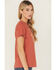 Image #2 - Wrangler Women's Desert Logo Short Sleeve Graphic Tee, Rust Copper, hi-res