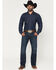 Image #1 - Wrangler Retro Men's 77MWZ Dark Wash Slim Bootcut Stretch Denim Jeans, Dark Wash, hi-res
