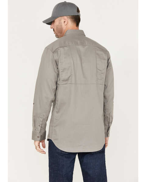 Image #4 - Wrangler 20X Men's FR Long Sleeve Vented Work Shirt, Grey, hi-res