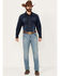 Image #1 - Wrangler Retro Men&rsquo;s Jacksboro Light Wash Slim Straight Stretch Denim Jeans, Indigo, hi-res