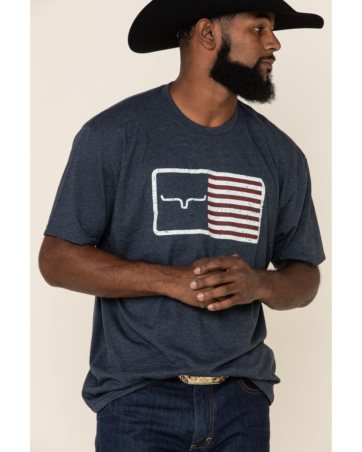 Image #3 - Kimes Ranch Men's Navy American Trucker Graphic T-Shirt, Navy, hi-res