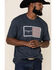 Kimes Ranch Men's Navy American Trucker Graphic T-Shirt , Navy, hi-res
