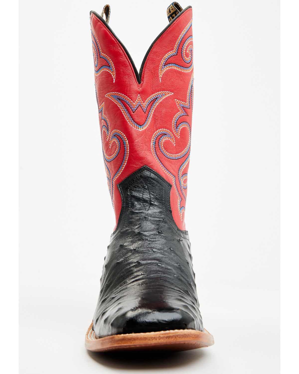 Image #4 - Hyer Men's Jetmore Exotic Full Quill Ostrich Western Boots - Broad Square Toe, Black, hi-res