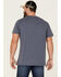 Image #4 - Brothers and Sons Men's Twisted Slub Skull Graphic T-Shirt, Blue, hi-res