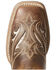 Image #4 - Ariat Women's Round Up Bliss Western Boots - Wide Square Toe, Beige/khaki, hi-res