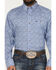 Image #3 - Wrangler Men's Paisley Print Long Sleeve Button-Down Stretch Western Shirt - Tall, Blue, hi-res