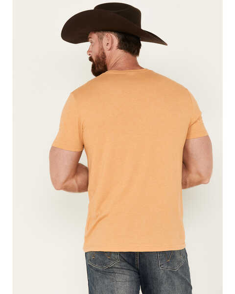 Image #4 - Wrangler Men's Boot Barn Exclusive Horse Logo Short Sleeve Graphic T-Shirt, Gold, hi-res