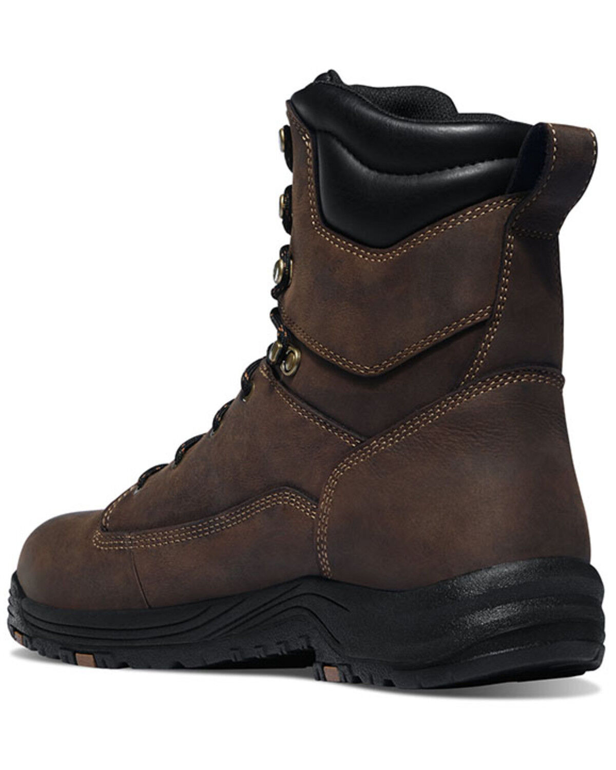 Image #3 - Danner Men's 8" Caliper Work Boots - Soft Toe, Brown, hi-res