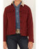 Image #3 - Ariat Women's R.E.A.L. Sherpa Lined Trucker Softshell Jacket, Red, hi-res
