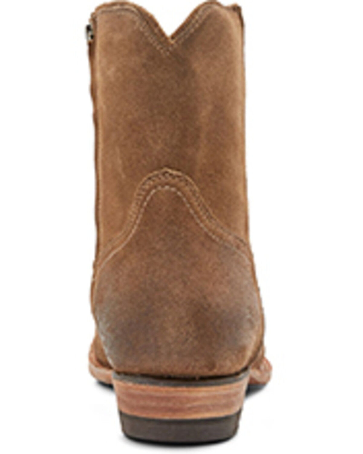 Image #5 - Frye Men's Austin Inside Zip Roughout Ankle Boots - Round Toe, Brown, hi-res