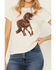 Image #3 - Shyanne Women's Stallion Short Sleeve Girlfriend Graphic Short Sleeve Tee, Cream, hi-res