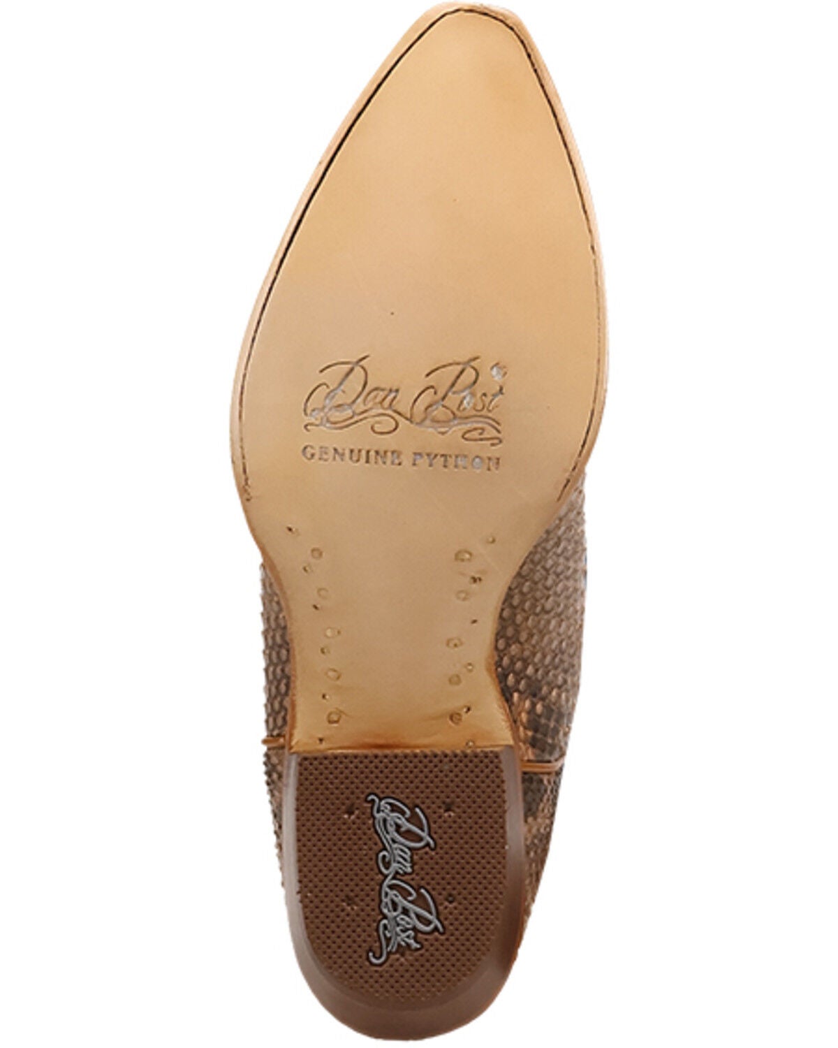 Image #7 - Dan Post Women's Petunia Dream Exotic Python Western Boots - Round Toe, Cream, hi-res