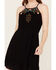 Image #3 - Idyllwind Women's Wolfeboro Embroidered And Beaded Halter Mini Dress, Black, hi-res