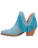 Image #3 - Dingo Women's Fine N' Dandy Leather Booties - Snip Toe, Blue, hi-res