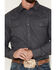 Image #3 - Gibson Trading Co Men's Southside Satin Stripe Snap Western Shirt, Dark Grey, hi-res