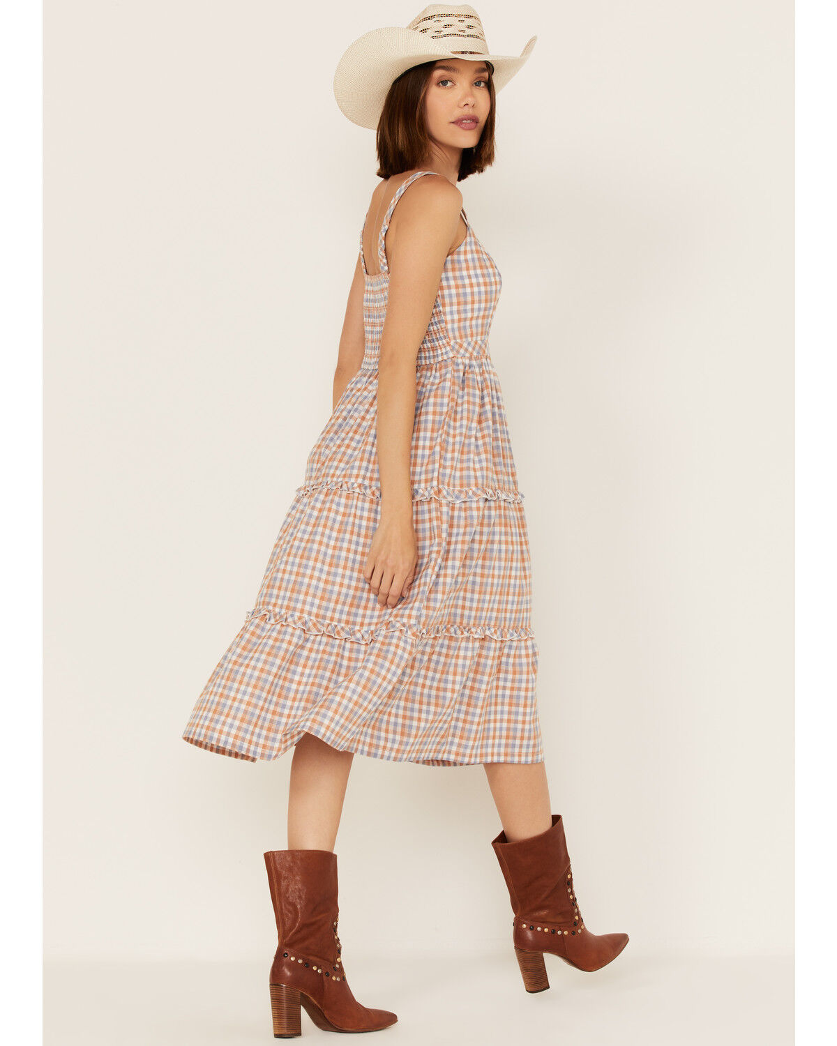 Image #5 - Cotton & Rye Women's Gingham Print Ruffle Midi Dress, , hi-res