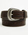 Image #1 - Cody James Men's Ridge Southwestern Leather Belt, Dark Brown, hi-res