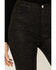 Image #2 - Vibrant Denim Women's Rhinestone High Rise Bootcut Denim Jeans, Black, hi-res