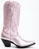 Image #2 - Idyllwind Women's Metallic Leather Western Boot - Snip Toe, Pink, hi-res
