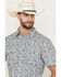 Image #2 - Gibson Trading Co Men's Fan Favorite Floral Print Short Sleeve Snap Western Shirt, Ivory, hi-res