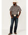 Image #2 - Cody James Men's Kingsland Medallion Print Short Sleeve Snap Western Shirt, Multi, hi-res